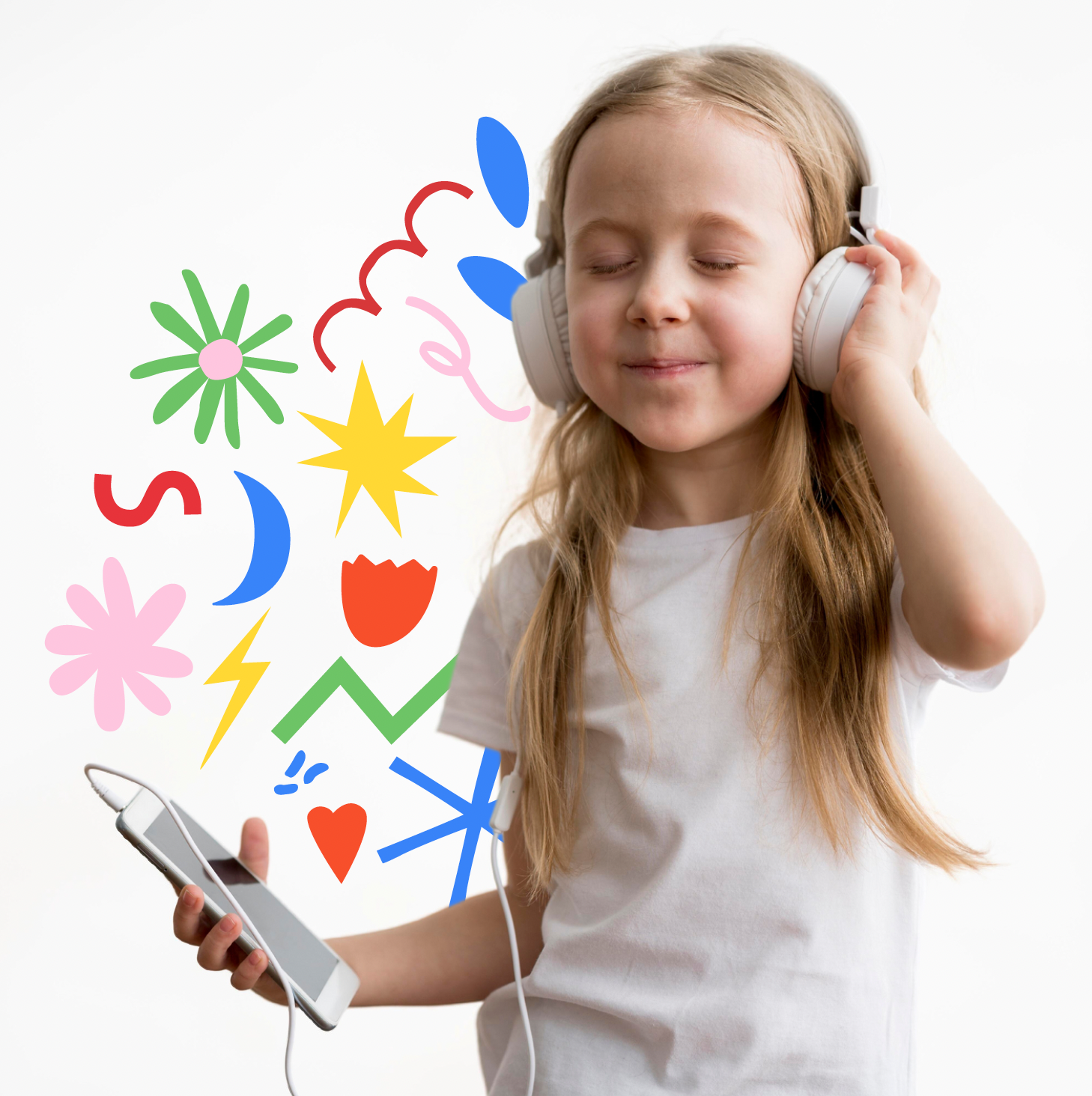 Niña aprendiendo con tecnología